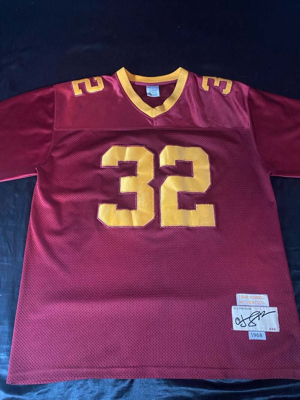 True School Authentics OJ Simpson USC 1968 Football Jersey Size 54